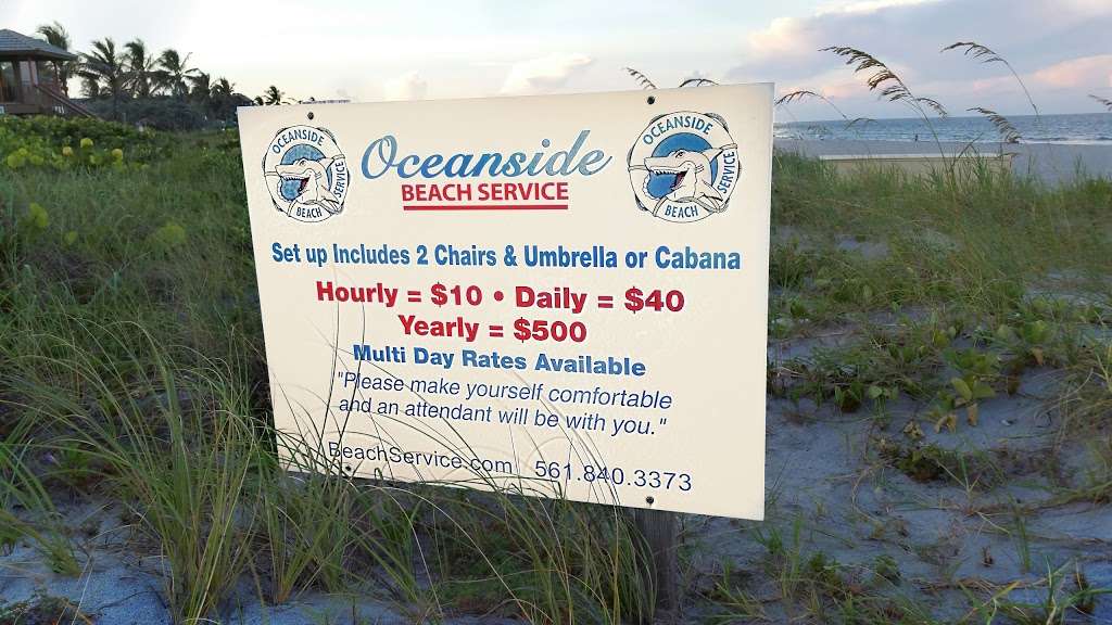 Oceanside Beach Service | 150 N Ocean Way, Deerfield Beach, FL 33441, USA | Phone: (561) 840-3373