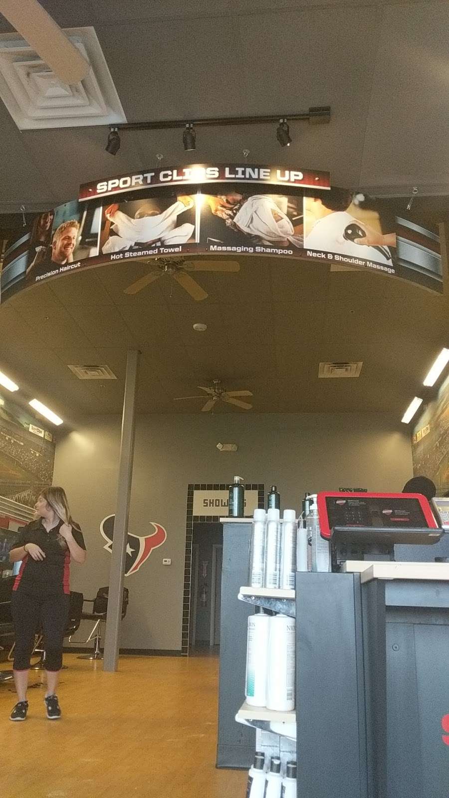 Sport Clips Haircuts of Houston - Pearland Parkway | 8498 S Sam Houston Pkwy E Ste 800, Houston, TX 77075, USA | Phone: (713) 492-2286