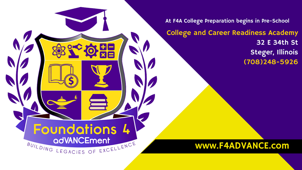 Foundations 4 adVANCEment | 32 E 34th St, Steger, IL 60475 | Phone: (708) 248-5926