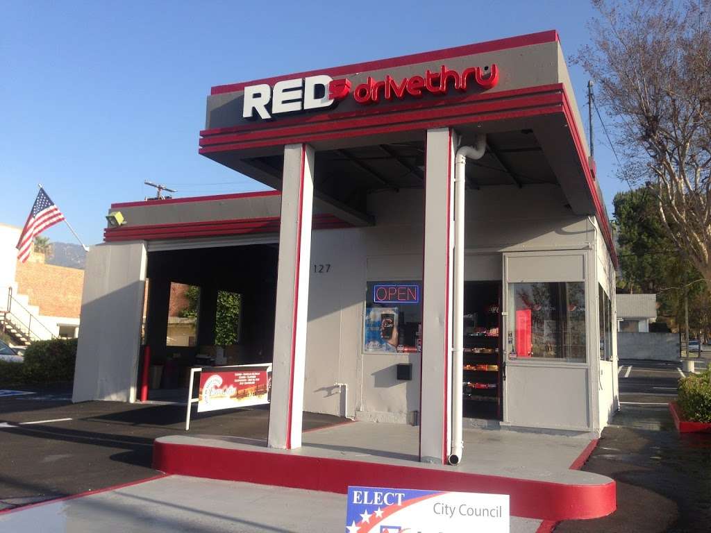 Reds Drive Thru | 127 W Foothill Blvd, Monrovia, CA 91016, USA | Phone: (626) 305-7337