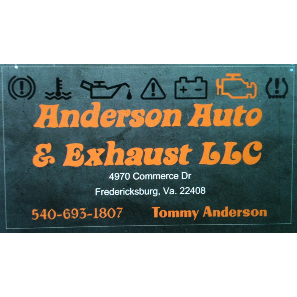 Anderson Auto & Exhaust LLC | 4970 Commerce Dr, Fredericksburg, VA 22408 | Phone: (540) 693-1807