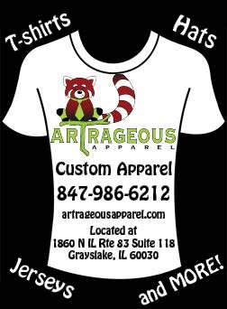 ArtRageous Apparel | 1860 N, IL-83 #123, Grayslake, IL 60030, USA | Phone: (847) 986-6212