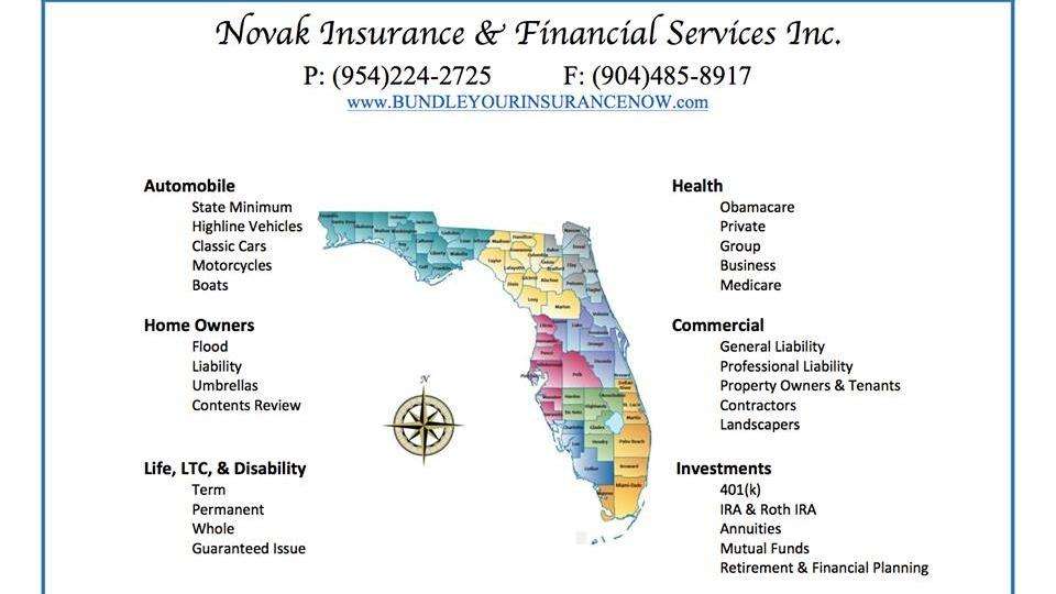 Novak Insurance | 5974 SW 40th Ave, Fort Lauderdale, FL 33314, USA | Phone: (954) 224-2725