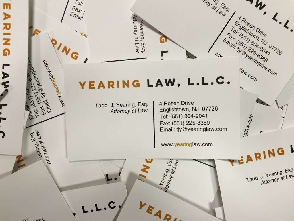 Yearing Law | 4 Rosen Dr, Englishtown, NJ 07726, USA | Phone: (551) 804-9041