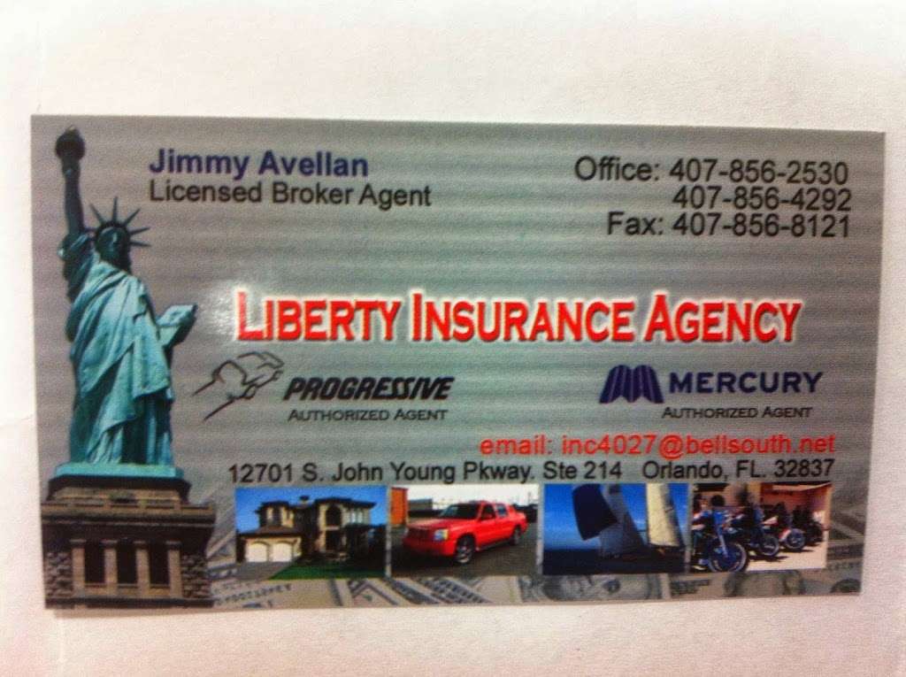 Liberty Insurance | 12701 S John Young Pkwy, Orlando, FL 32837, USA | Phone: (407) 856-2530