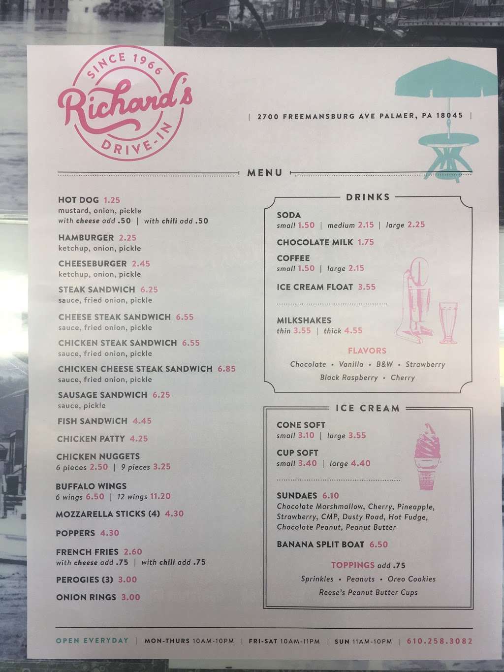 Richards Drive-In | 2700 Freemansburg Ave, Easton, PA 18045 | Phone: (610) 258-3082