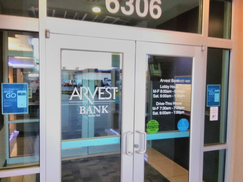 Arvest Bank | 6306 E 101st St, Tulsa, OK 74137, USA | Phone: (918) 631-1000