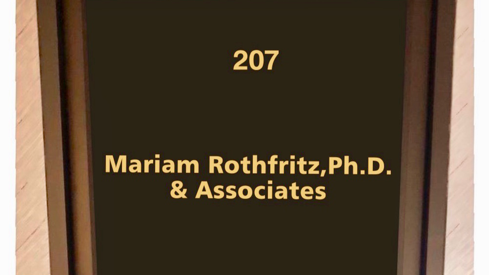 Mariam Rothfritz Ph.D. and Associates | 1135 Clifton Ave Suite # 207, Clifton, NJ 07013, USA | Phone: (973) 988-4241