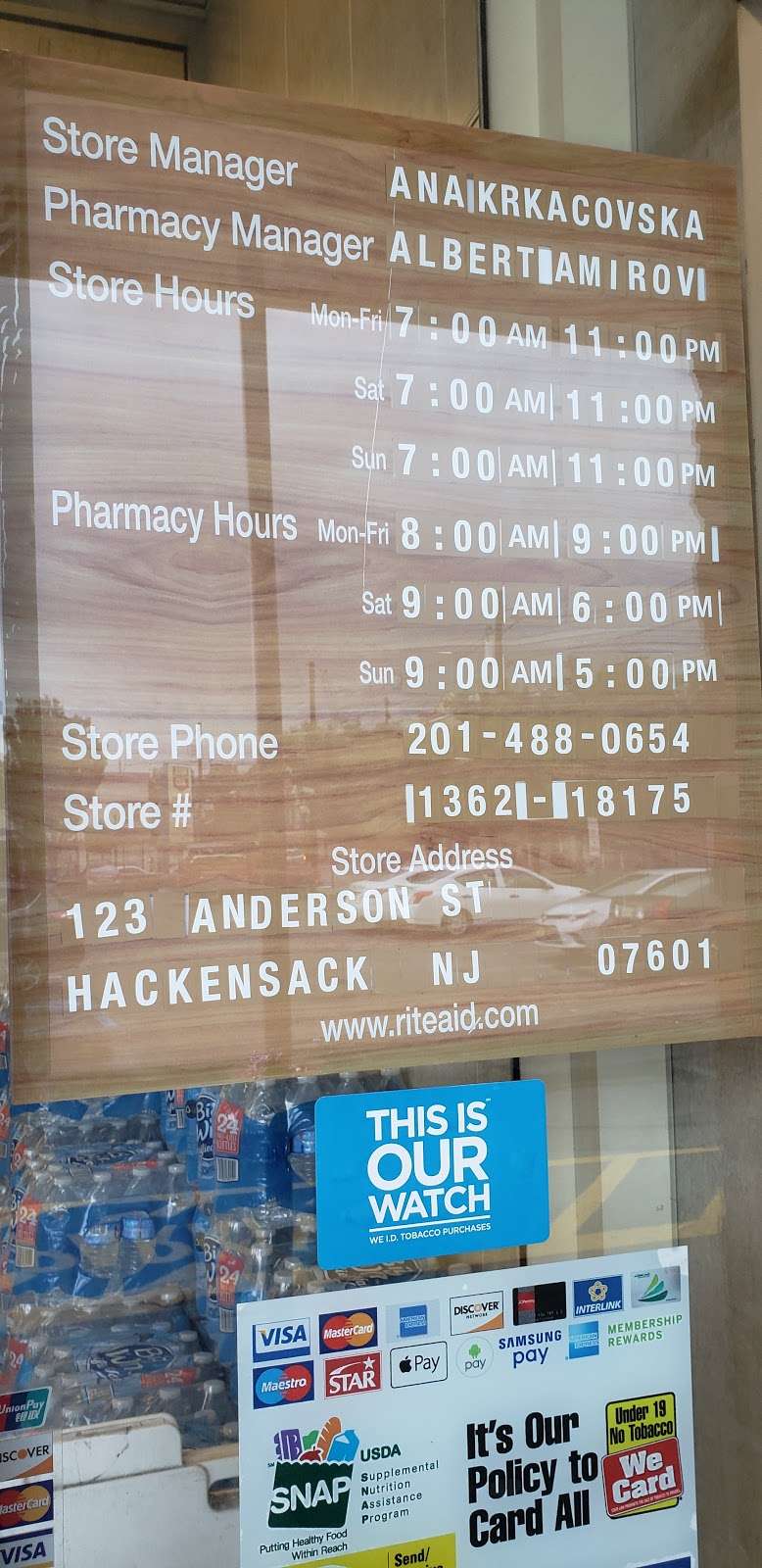 Rite Aid Pharmacy | 123 Anderson St, Hackensack, NJ 07601, USA | Phone: (201) 488-0654