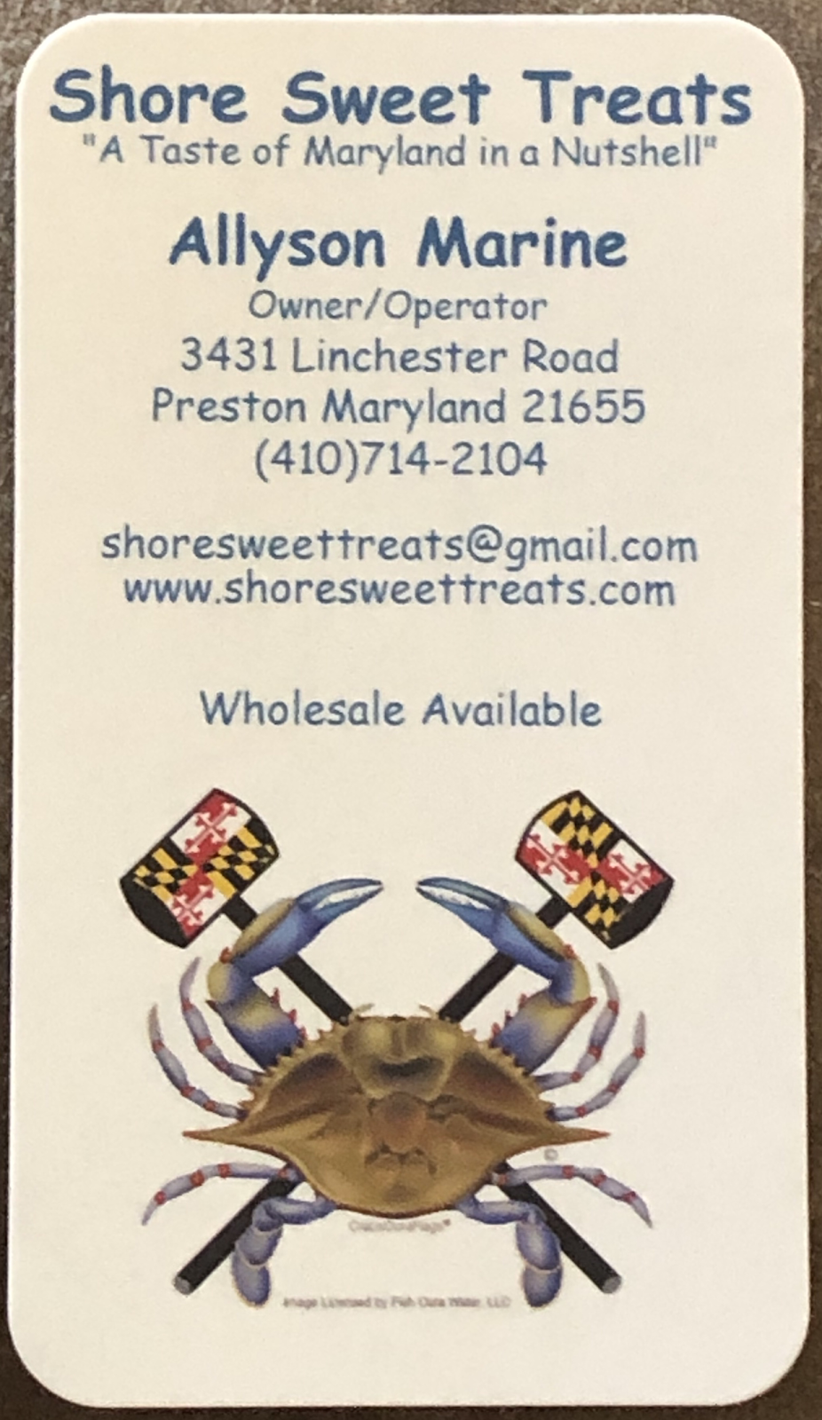 Shore Sweet Treats | 3431 Linchester Rd, Preston, MD 21655 | Phone: (410) 714-2104