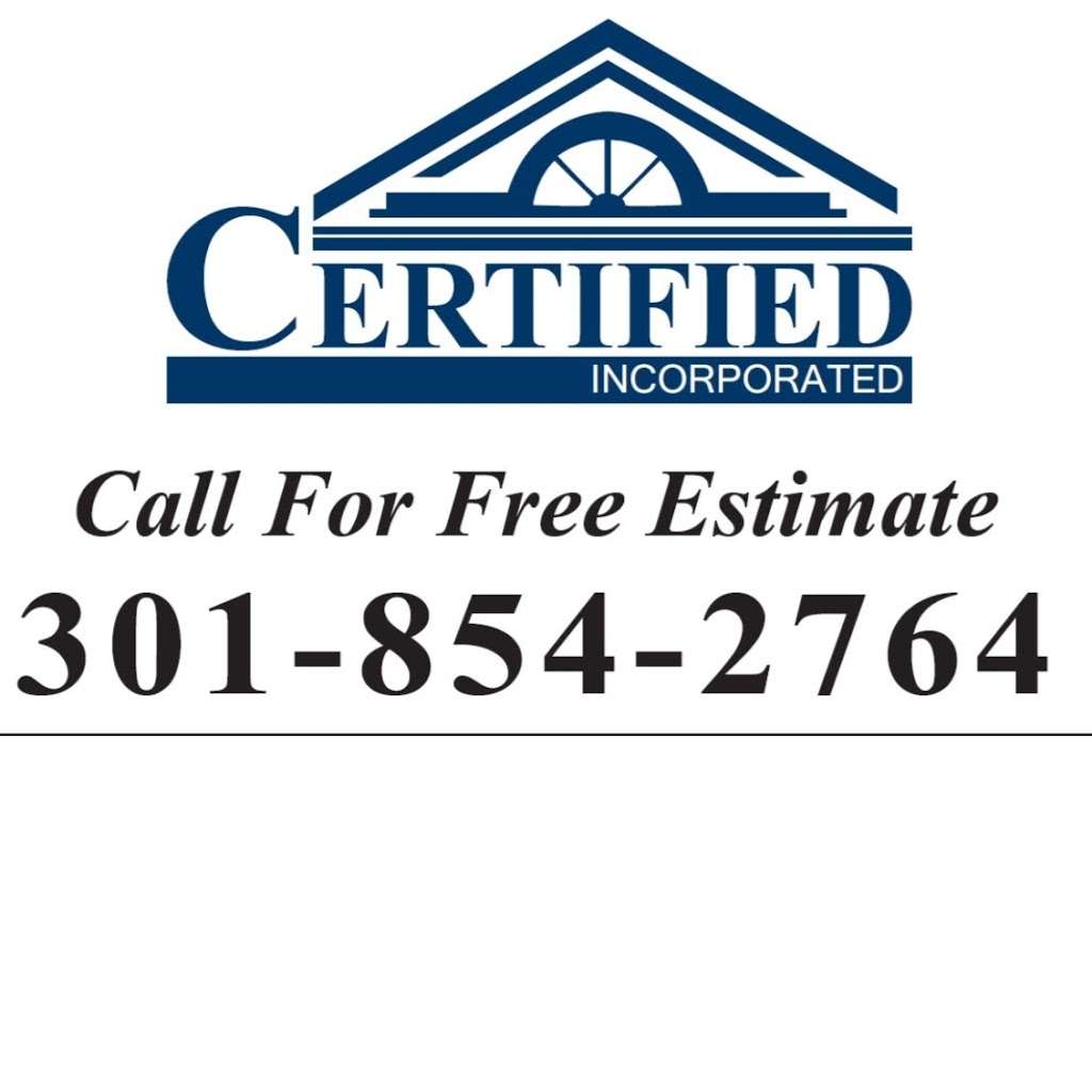Certified Inc | P.O. Box 326,, Highland, MD 20777 | Phone: (301) 288-5877