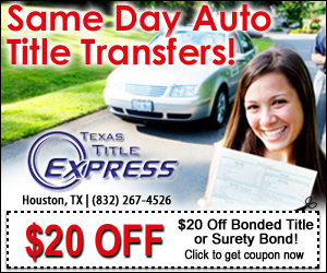 Texas Title Express | 7326 Senate Ave, Houston, TX 77040 | Phone: (713) 983-0222