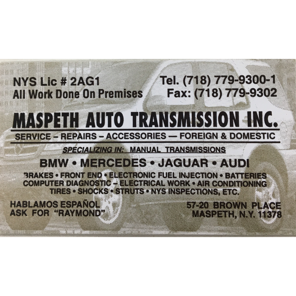 Maspeth Auto Transmissions | 5720 Brown Pl, Maspeth, NY 11378, USA | Phone: (718) 779-9300