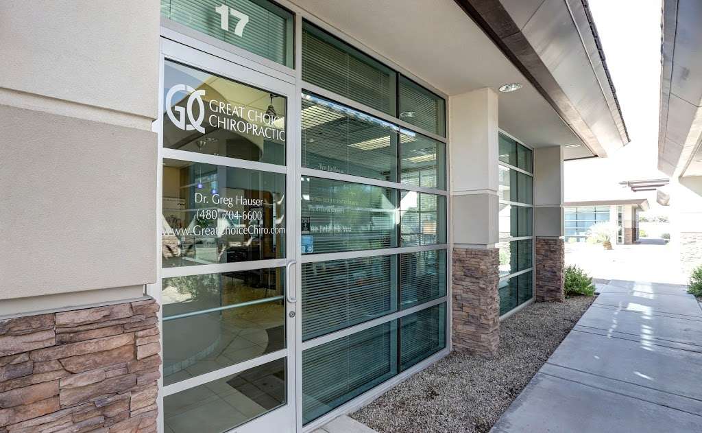 Great Choice Chiropractic | 3800 W Ray Rd Suite 17, Chandler, AZ 85226, USA | Phone: (480) 704-6600