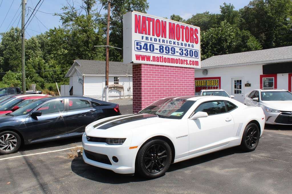 Nation Motors of Fredericksburg | 196 Cambridge St, Fredericksburg, VA 22405, USA | Phone: (540) 899-3300