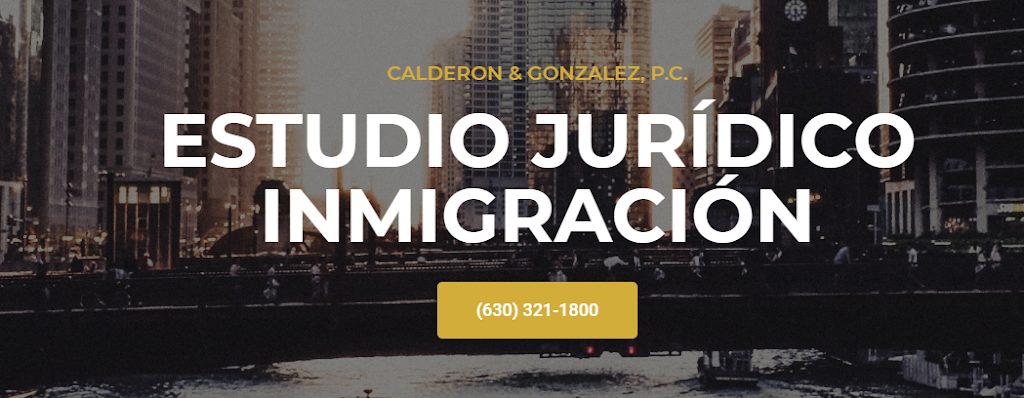 Calderon & Gonzalez, P.C. | 6262 IL-83 Suite 305, Willowbrook, IL 60527 | Phone: (630) 321-1800