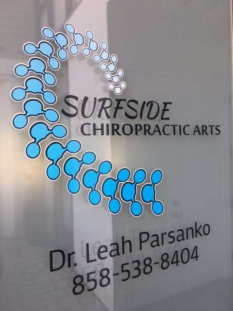 Surfside Chiropractic Arts, Dr. Leah Parsanko | 1228 N Coast Hwy 101 Ste. 120, Encinitas, CA 92024, USA | Phone: (858) 538-8404