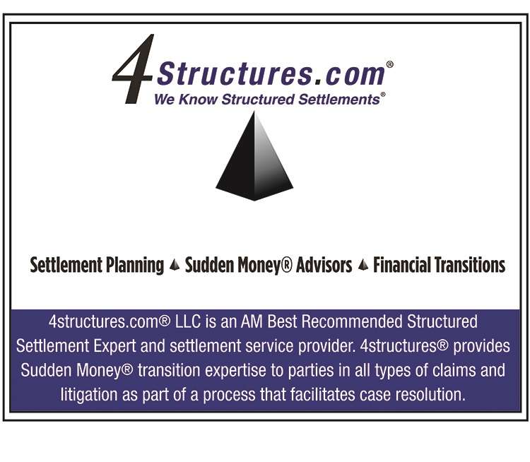 4structures.com, LLC Structured Settlement Experts | 43 Harbor Dr, Stamford, CT 06902 | Phone: (203) 325-8640