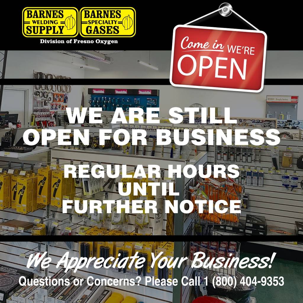 Barnes Welding Supply - Clovis | 2742 Clovis Ave, Clovis, CA 93612, USA | Phone: (559) 292-1234