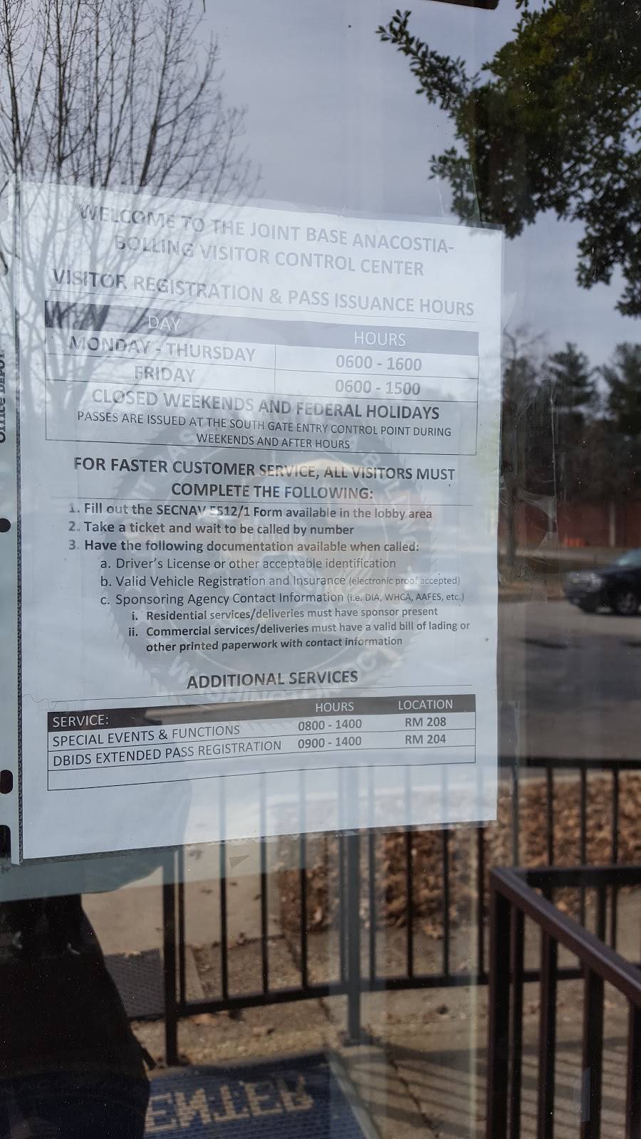 JBAB Joint Visitor Center in 256 McGuire Ave, Washington, DC 20032, USA