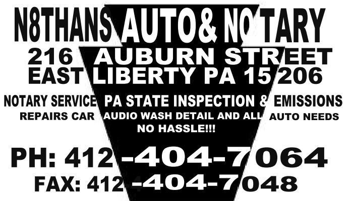N8THANS AUTO & NOTARY | 216 Auburn St, East Liberty, PA 15206, USA | Phone: (412) 404-7064