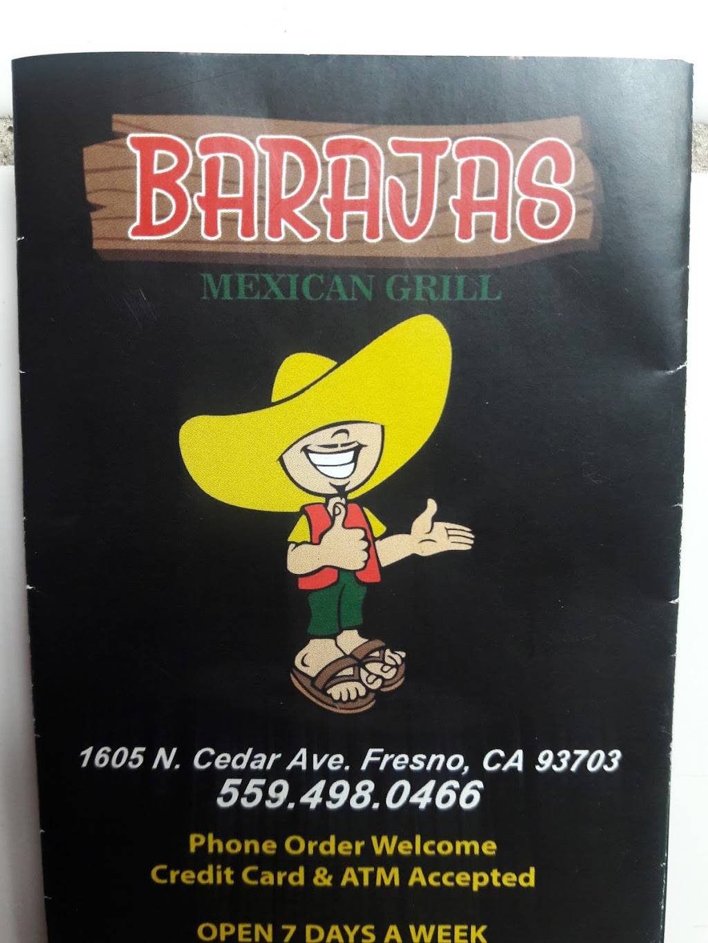 Barajas Mexican Grill | 1605 N Cedar Ave, Fresno, CA 93703, USA | Phone: (559) 498-0466