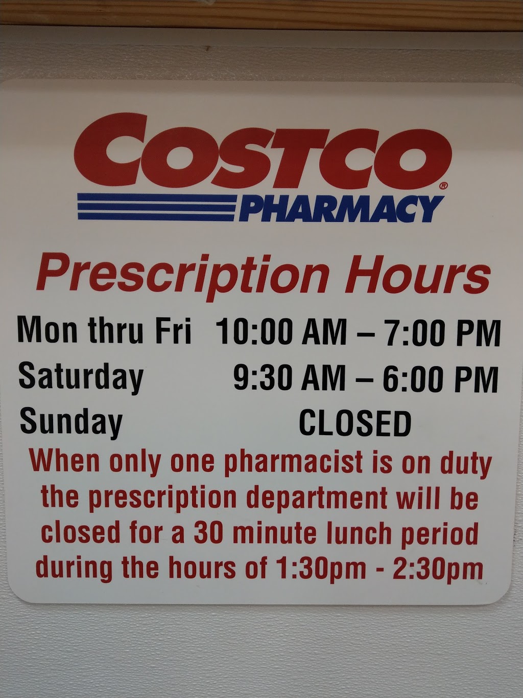 Costco Wholesale Pharmacy | 8185 Texas 242 Access Rd, Conroe, TX 77385, USA | Phone: (936) 703-2305