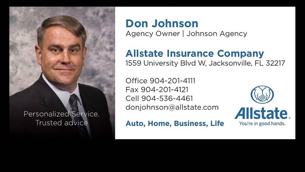 Don Johnson: Allstate Insurance | 1559 University Blvd W, Jacksonville, FL 32217, USA | Phone: (904) 201-4111