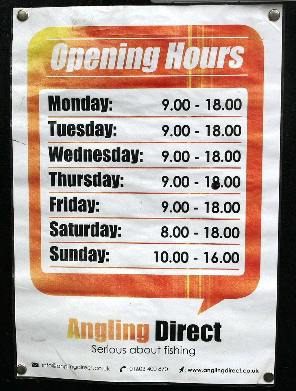 Angling Direct Chelmsford | 8-12 Russell Way, Chelmsford CM1 3AA, UK | Phone: 01245 352300