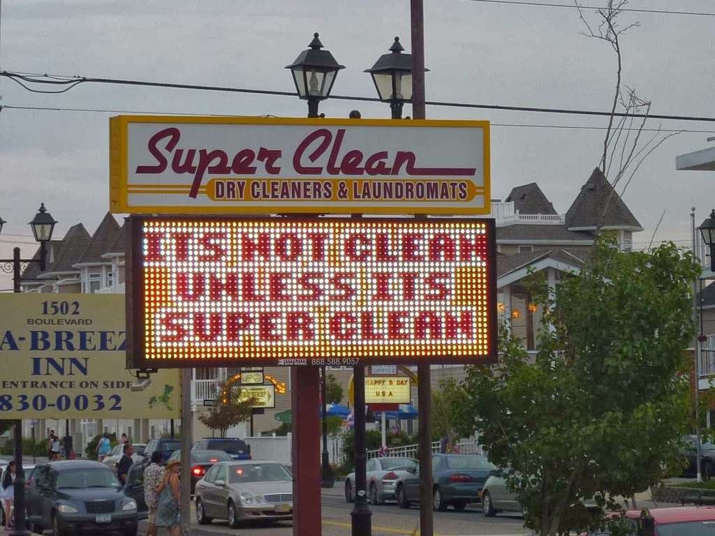 Super Clean Laundromats and Dry Cleaners | 1520 Boulevard, Seaside Heights, NJ 08751, USA | Phone: (732) 793-1113