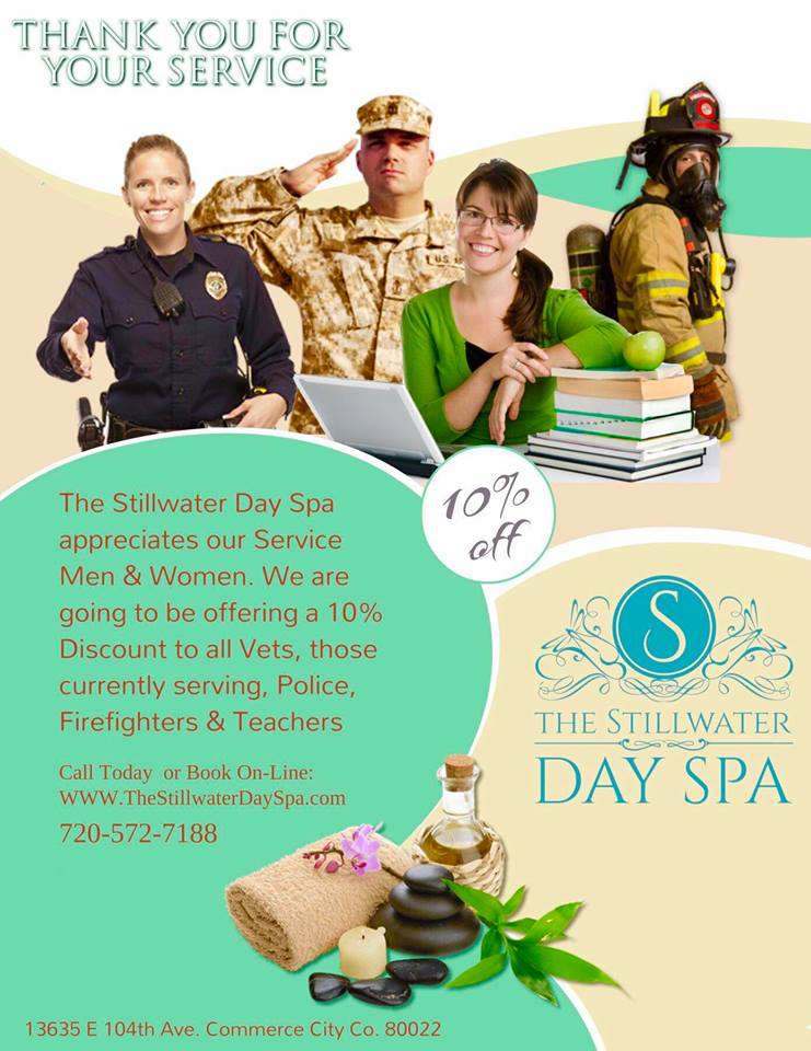 The Stillwater Day Spa | 13635 E 104th Ave #150, Commerce City, CO 80022, USA | Phone: (720) 572-7188