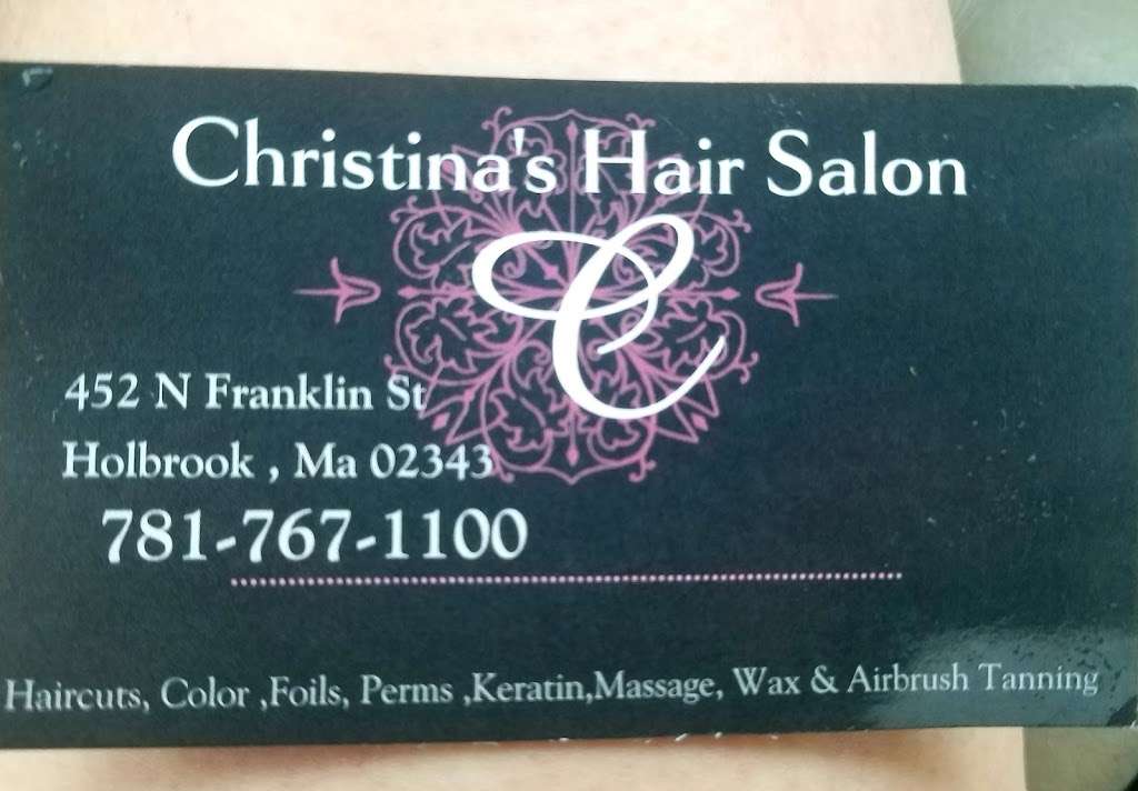 Christinas Hair Salon | 478 N Franklin St, Holbrook, MA 02343, USA | Phone: (781) 767-1100