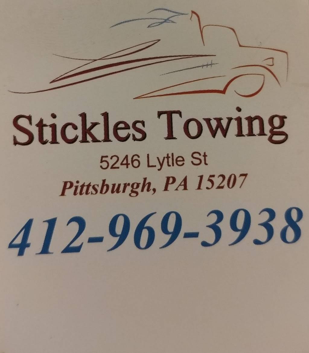 Stickles Towing | 5246 Lytle St, Pittsburgh, PA 15207 | Phone: (412) 969-3938