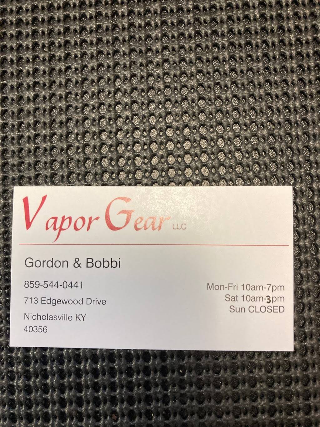 Vapor Gear | 713 Edgewood Dr, Nicholasville, KY 40356, USA | Phone: (859) 544-0441