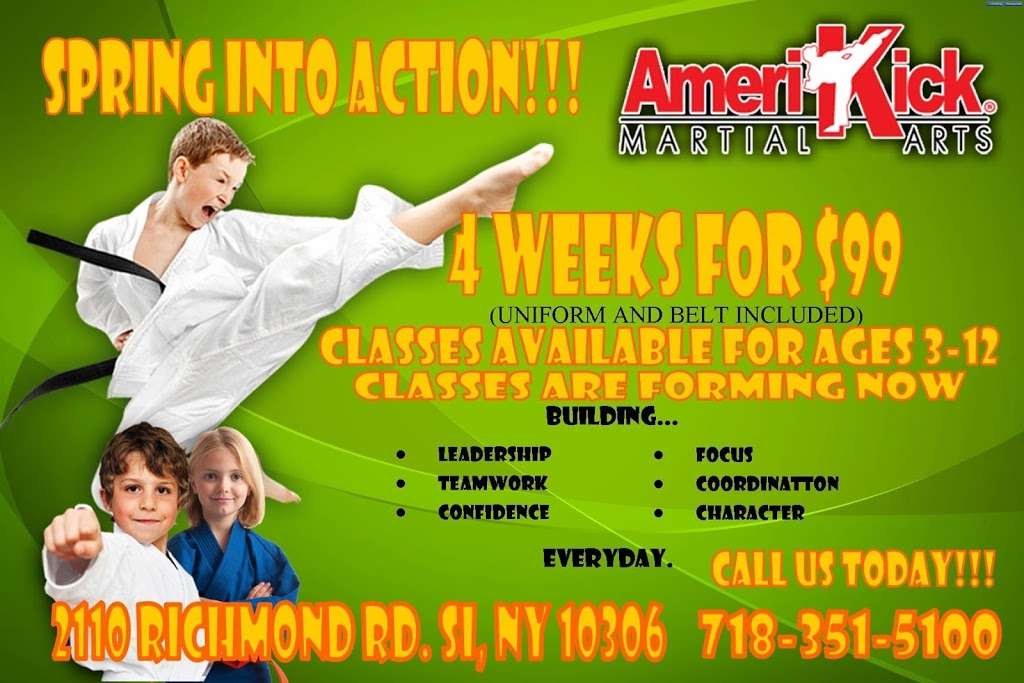 AmeriKick Karate | Karate School 10306 | Kickboxing School | 2110 Richmond Rd, Staten Island, NY 10306, USA | Phone: (718) 351-5100