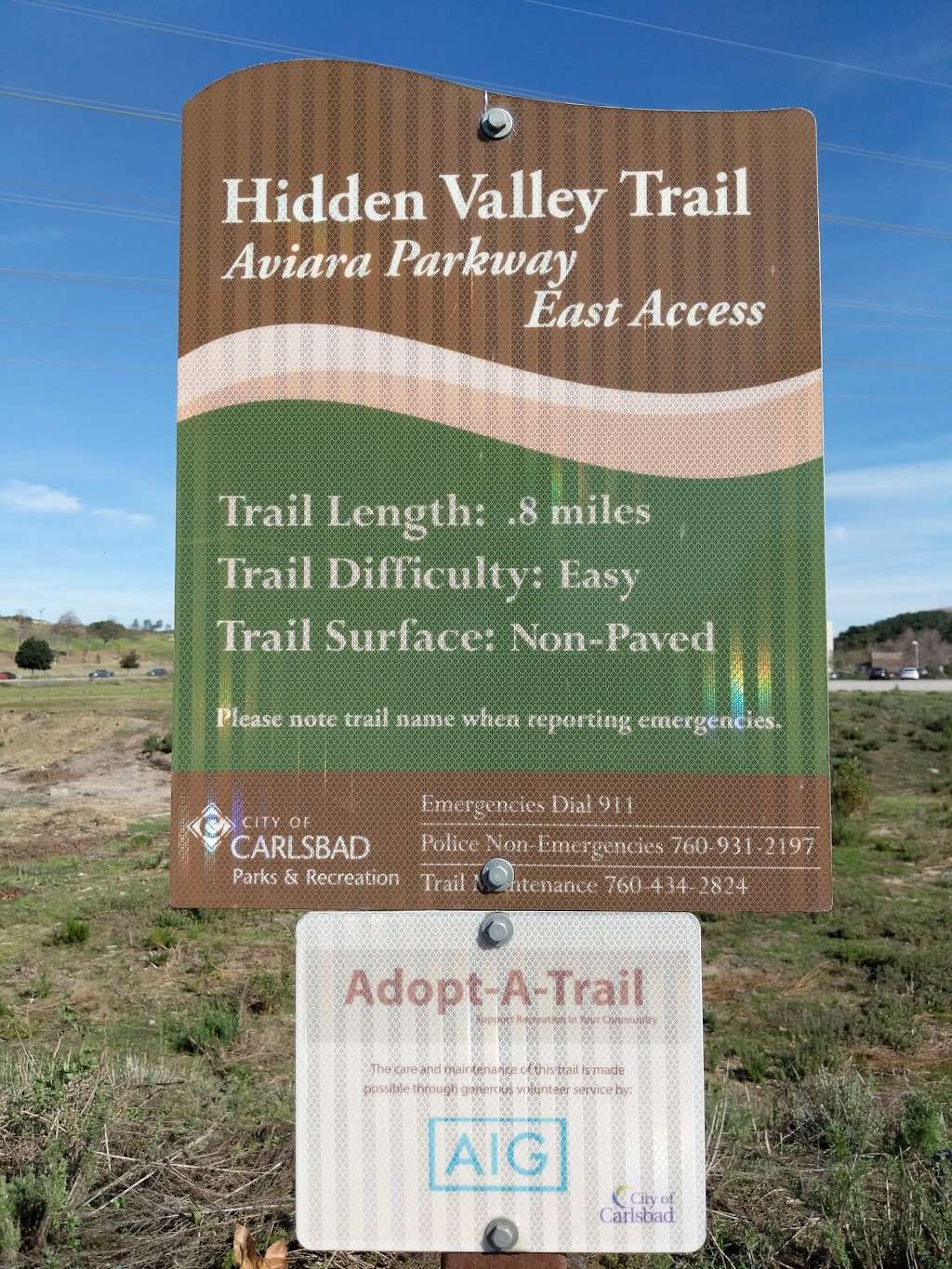 Hidden Valley Trail Aviara East Access | Aviara Pkwy, Carlsbad, CA 92011, USA