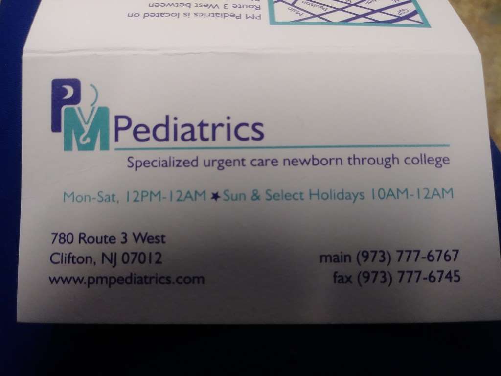 PM Pediatrics | 780 NJ-3, Clifton, NJ 07012, USA | Phone: (973) 777-6767