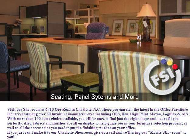 FSI office furniture | 6410 Orr Rd, Charlotte, NC 28213, USA | Phone: (704) 598-8971