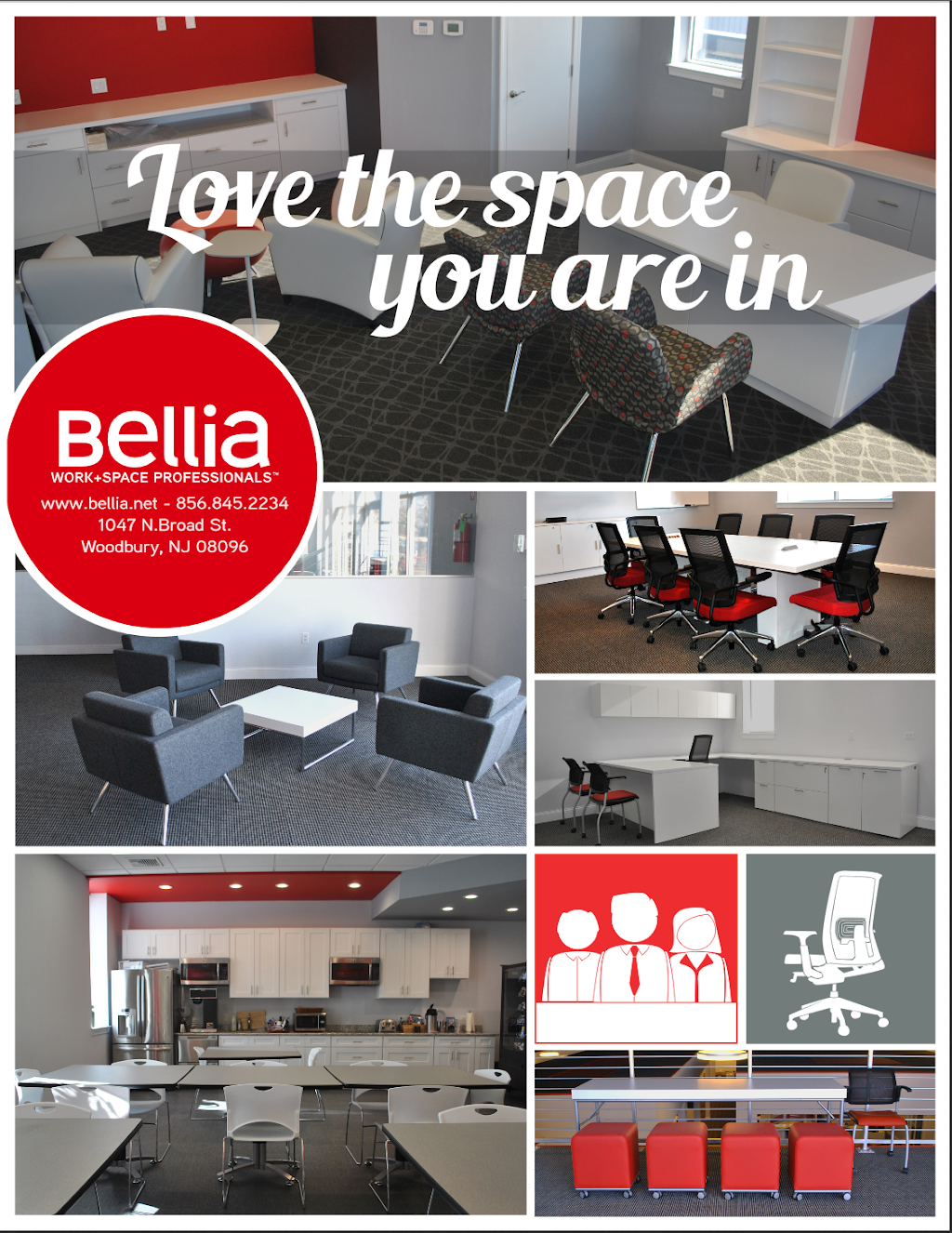 Bellia Office Furniture | 1047 N Broad St #2, Woodbury, NJ 08096 | Phone: (856) 845-2234