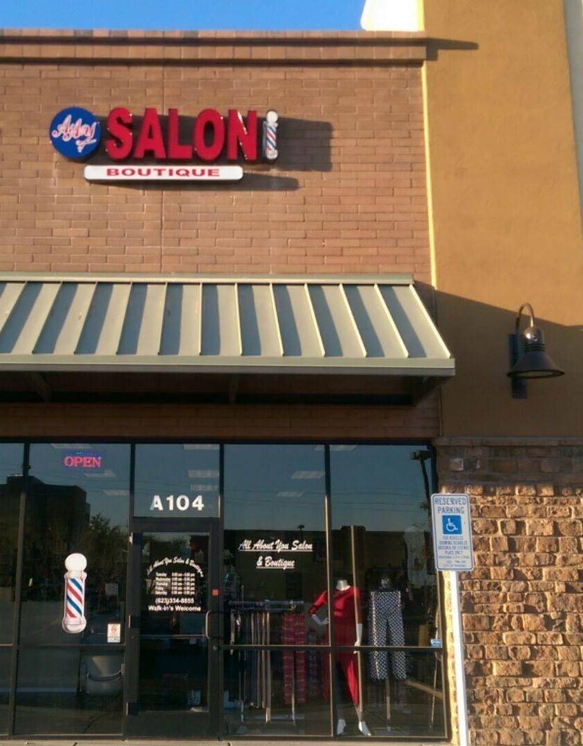 All About You Salon & Boutique | 5100 N 99th Ave Suite 104, Glendale, AZ 85305, USA | Phone: (623) 334-8855