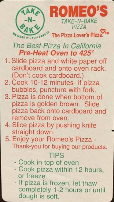Romeo’s Pizza | 1418 W Ashlan Ave, Fresno, CA 93705 | Phone: (559) 226-8800
