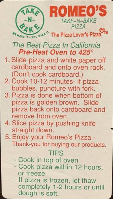 Romeo’s Pizza | 1418 W Ashlan Ave, Fresno, CA 93705, USA | Phone: (559) 226-8800