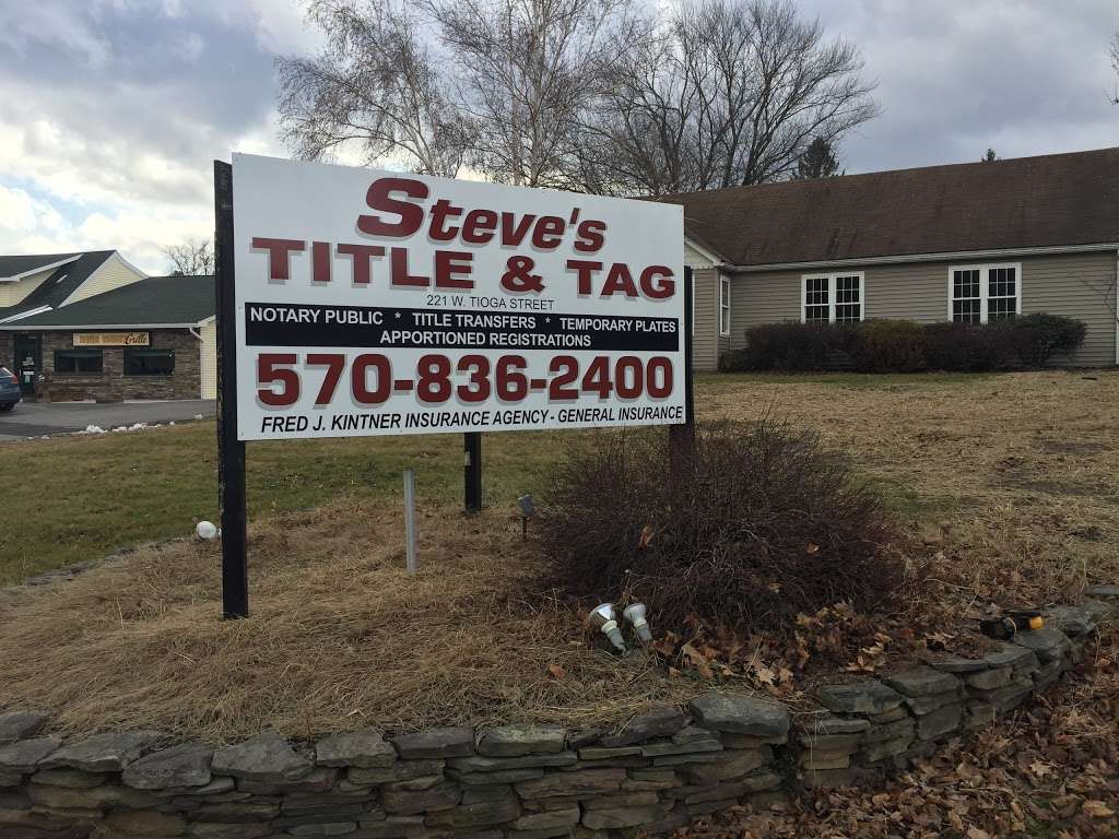 Steves Title &Tags | 221 W Tioga St, Tunkhannock, PA 18657, USA | Phone: (570) 836-2400