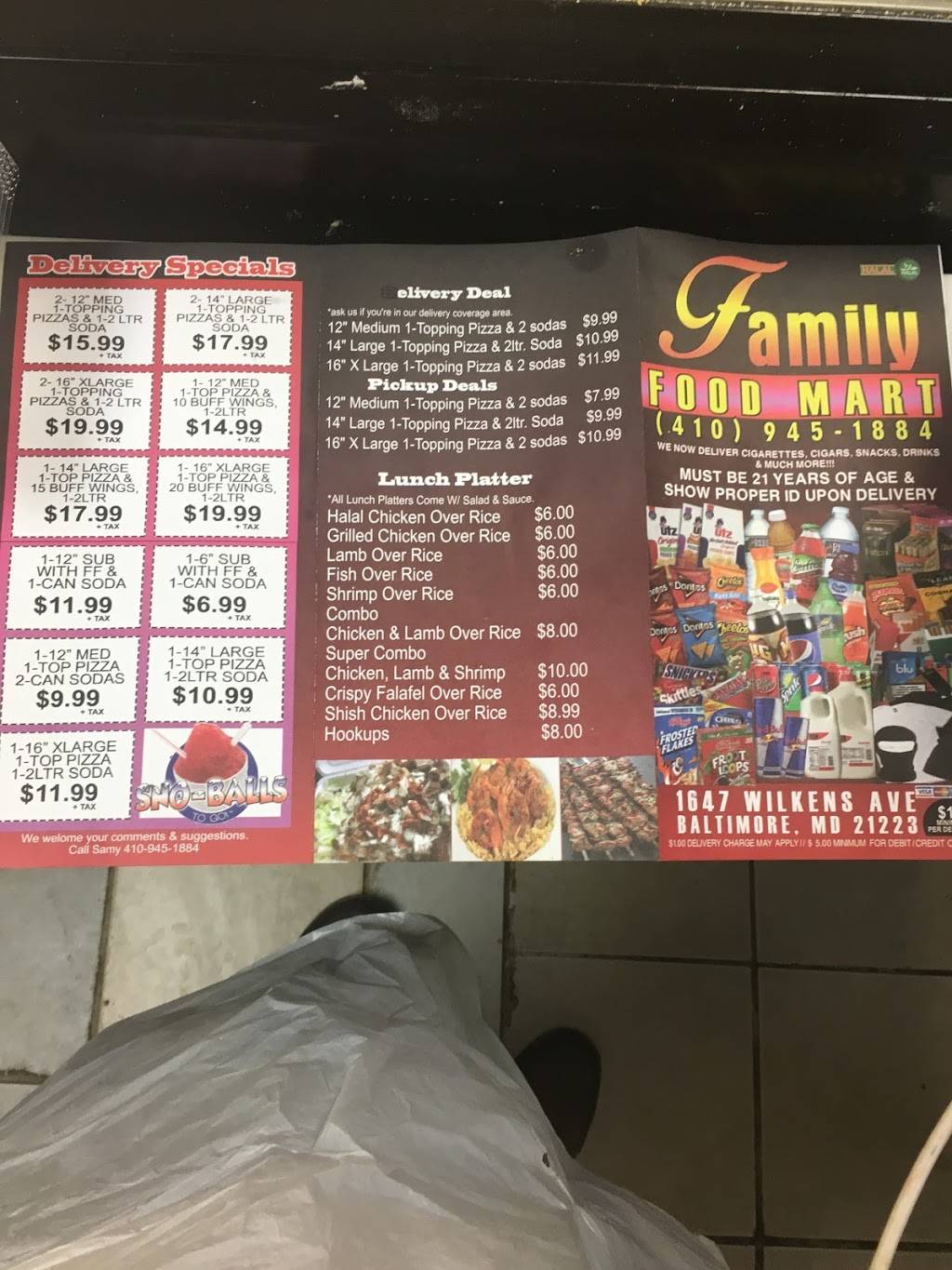 Family food market | 1647 Wilkens Ave, Baltimore, MD 21223, USA | Phone: (410) 945-1884