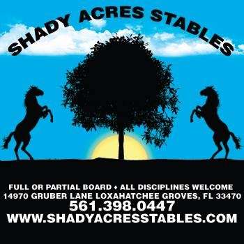 Shady Acres Stables | 14970 Gruber Ln, Loxahatchee Groves, FL 33470, USA | Phone: (561) 398-0447