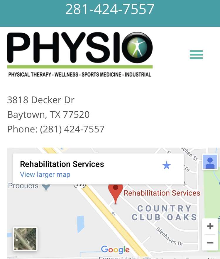 Physio | 3818 Decker Dr, Baytown, TX 77520 | Phone: (281) 424-7557