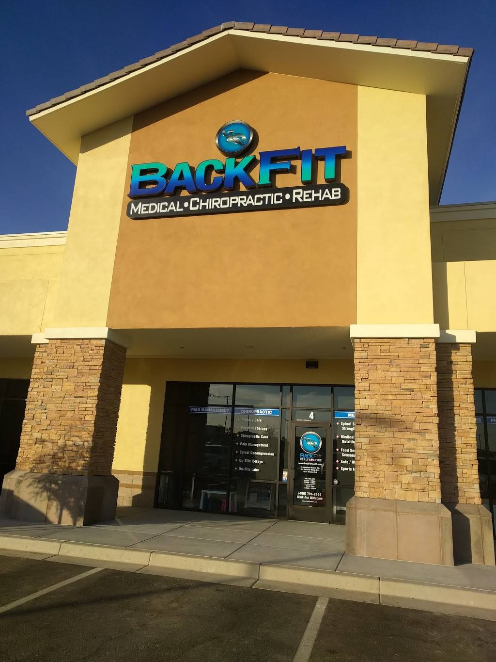 BackFit Health + Spine | 2815 East Ocotillo Road, South #4, Chandler, AZ 85249, USA | Phone: (480) 781-2964