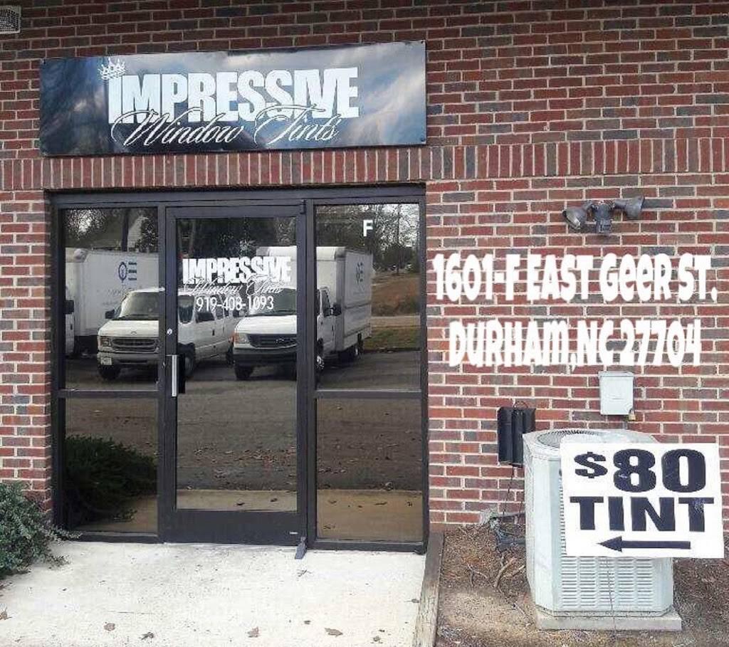 Impressive Window Tints LLC (3M Authorized Dealer) | 1601 E Geer St unit f, Durham, NC 27704, USA | Phone: (919) 408-1093