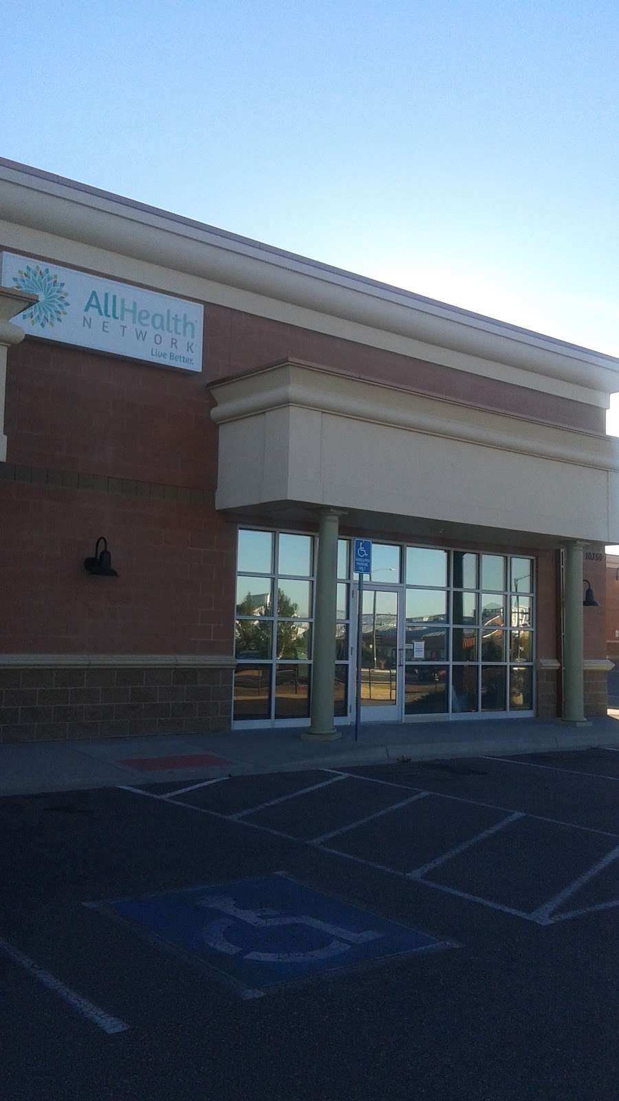 AllHealth Network - Parker | 10350 Dransfeldt Rd, Parker, CO 80134, USA | Phone: (303) 730-8858