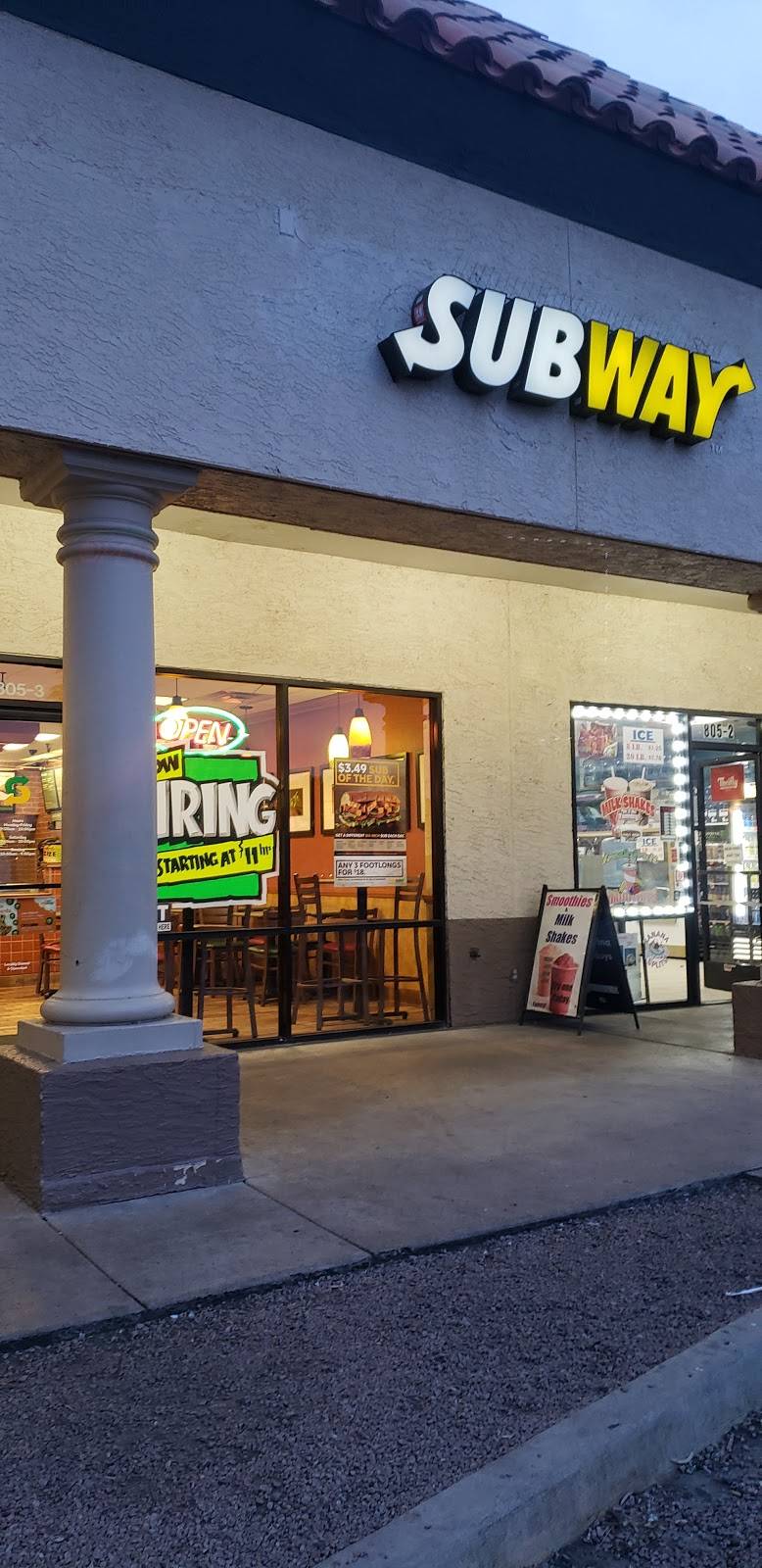 Subway | 805 W Baseline Rd Suite 3, Tempe, AZ 85283, USA | Phone: (480) 345-2526